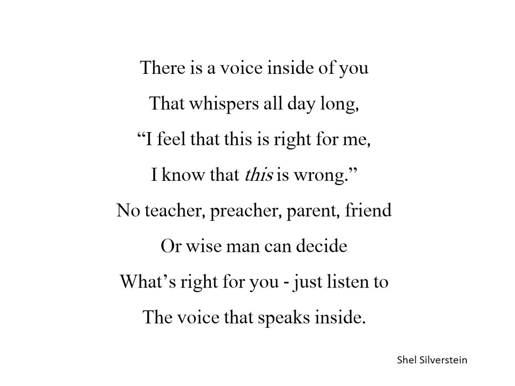 voice inside of you